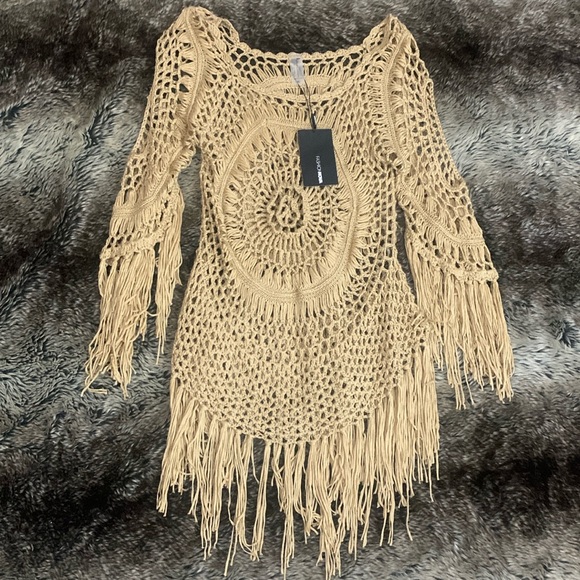 Fashion Nova Other - NWT Fashion Nova Boho Crochet Swim Cover